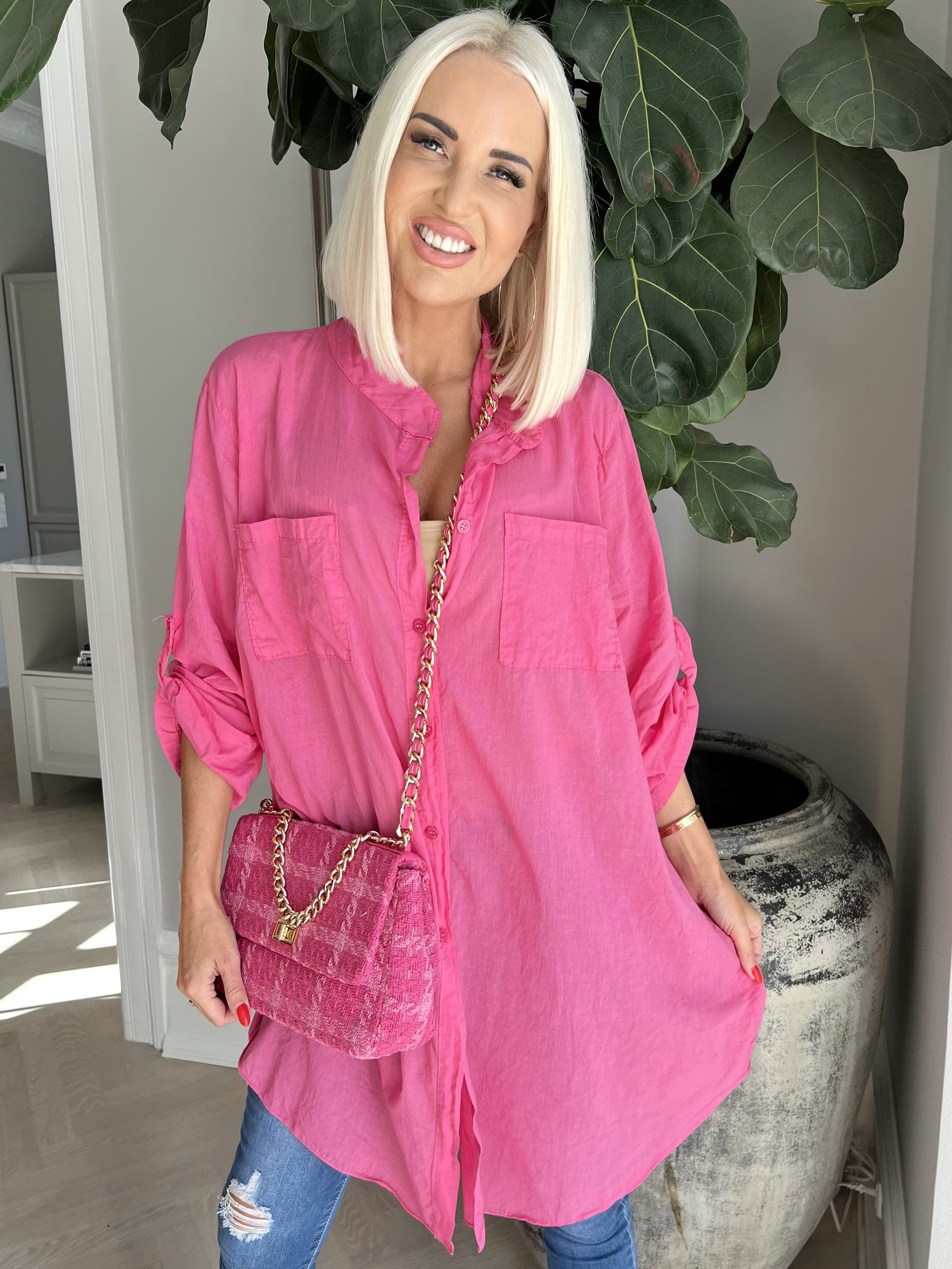 Berna Plain - Skjorta med fickor